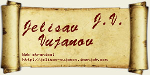Jelisav Vujanov vizit kartica